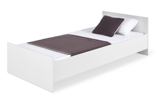 Изображение товара Кровать Сноули 90х200 см белого цвета для спальни