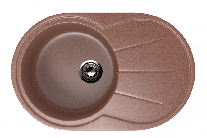 Изображение товара Мойка с крылом ULGRAN U-503 75х48х20 см из искусственного мрамора