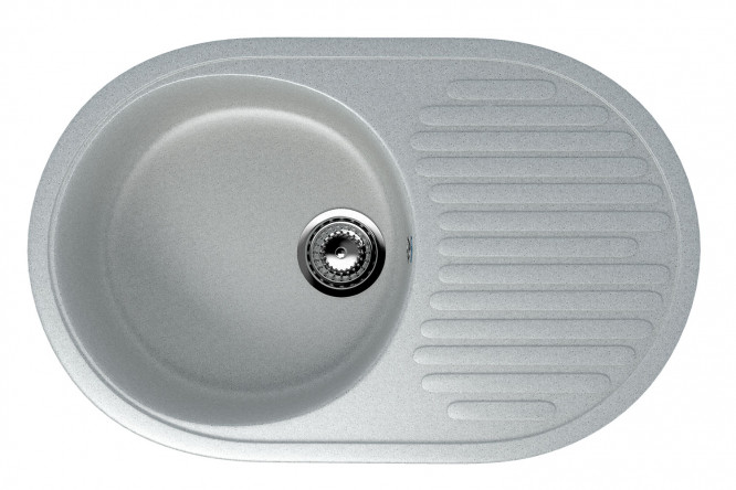 Изображение товара Мойка кухонная с крылом ULGRAN U-107 72x45,5x18 см искусственный мрамор