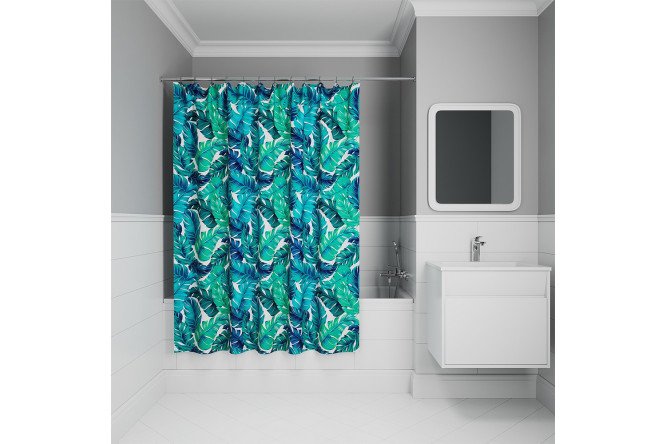 Штора для ванной комнаты IDDIS Base 180x200 см
