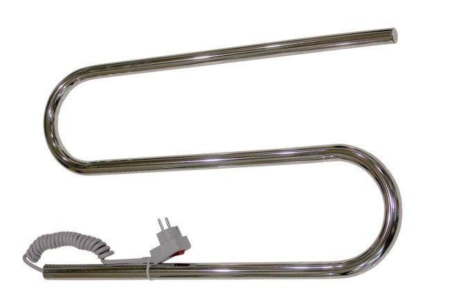 Изображение товара Полотенцесушитель S-образный Wave Electro 60х33х5 см нержавеющая сталь