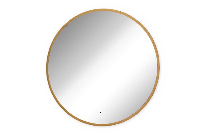 Изображение товара Зеркало с подсветкой Monaco gold LED 100x100 см современный дизайн