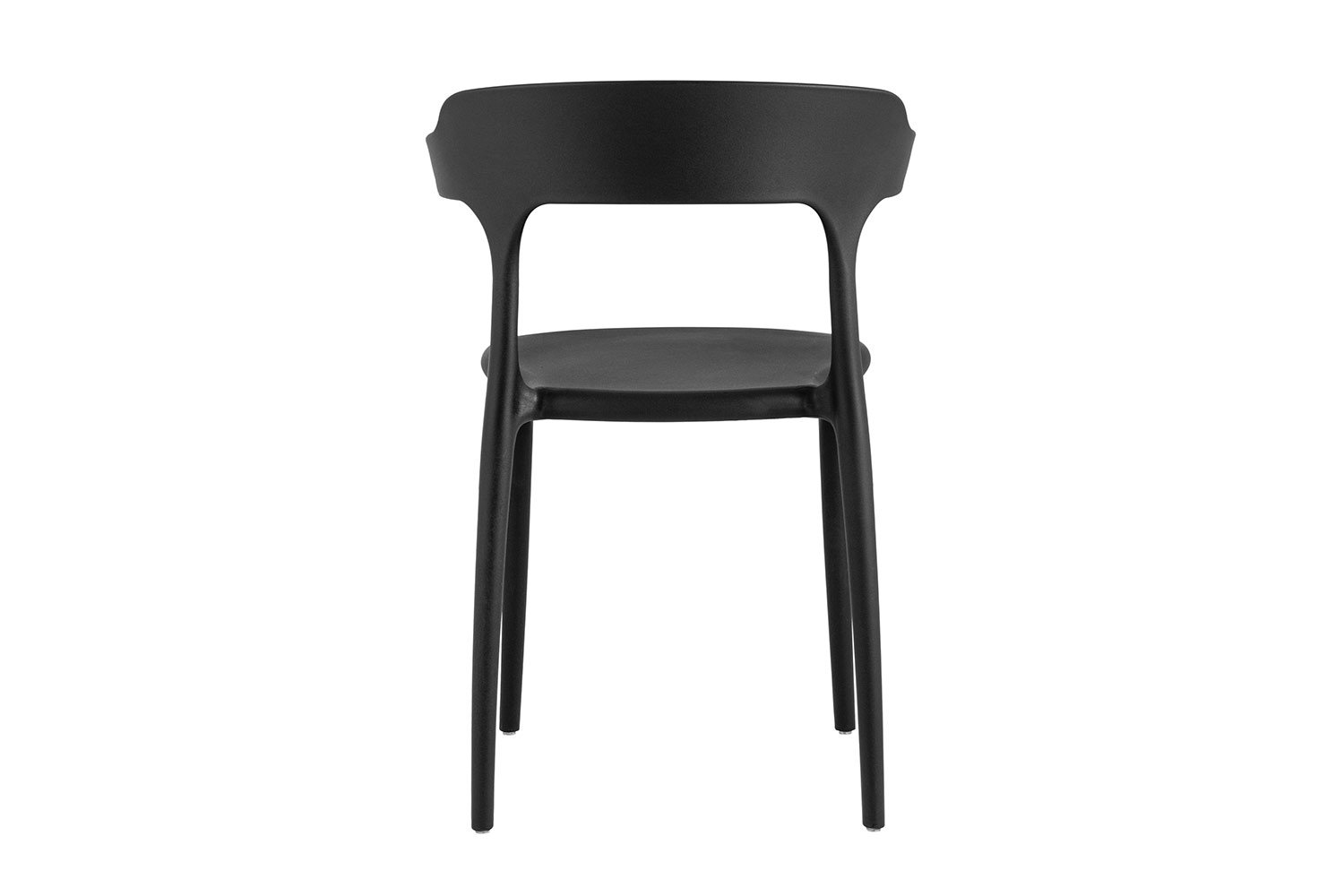 Серые стулья с черными ножками