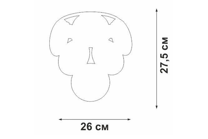 Светильник настенный VITALUCE V5850-7/2A 6 кв.м, E14