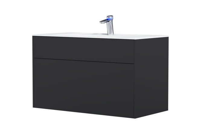 Изображение товара База под раковину подвесная AM.PM Inspire V2.0 M50AFHX1003GM 100.8 см, цвет каркаса графит матовый, фасада графит матовый