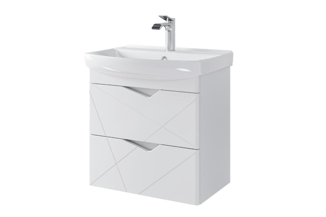 Изображение товара Тумба подвесная Sanstar Линни 402.1-1.4.1.ККЛЕ 60 см, цвет каркаса белый, фасада белый