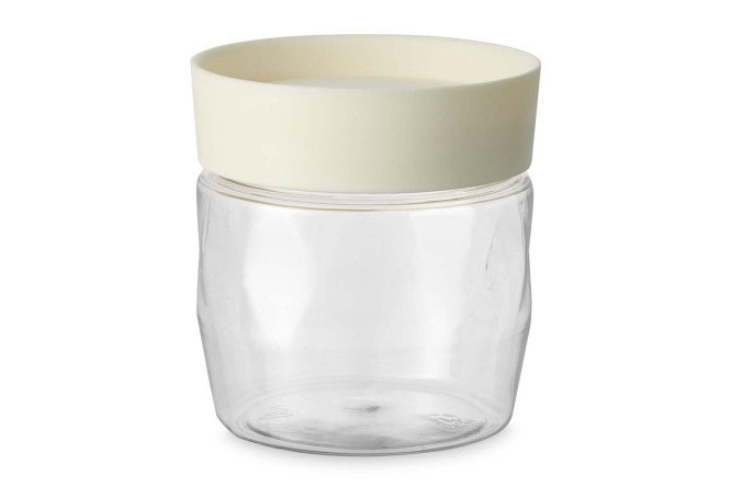Изображение товара Банка для сыпучих продуктов HOFF Cream 9.5х10х9.5 см, 500 мл