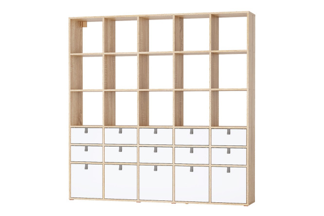 Изображение товара Стеллаж Bricks 25 секций с ящиками и дверками для хранения