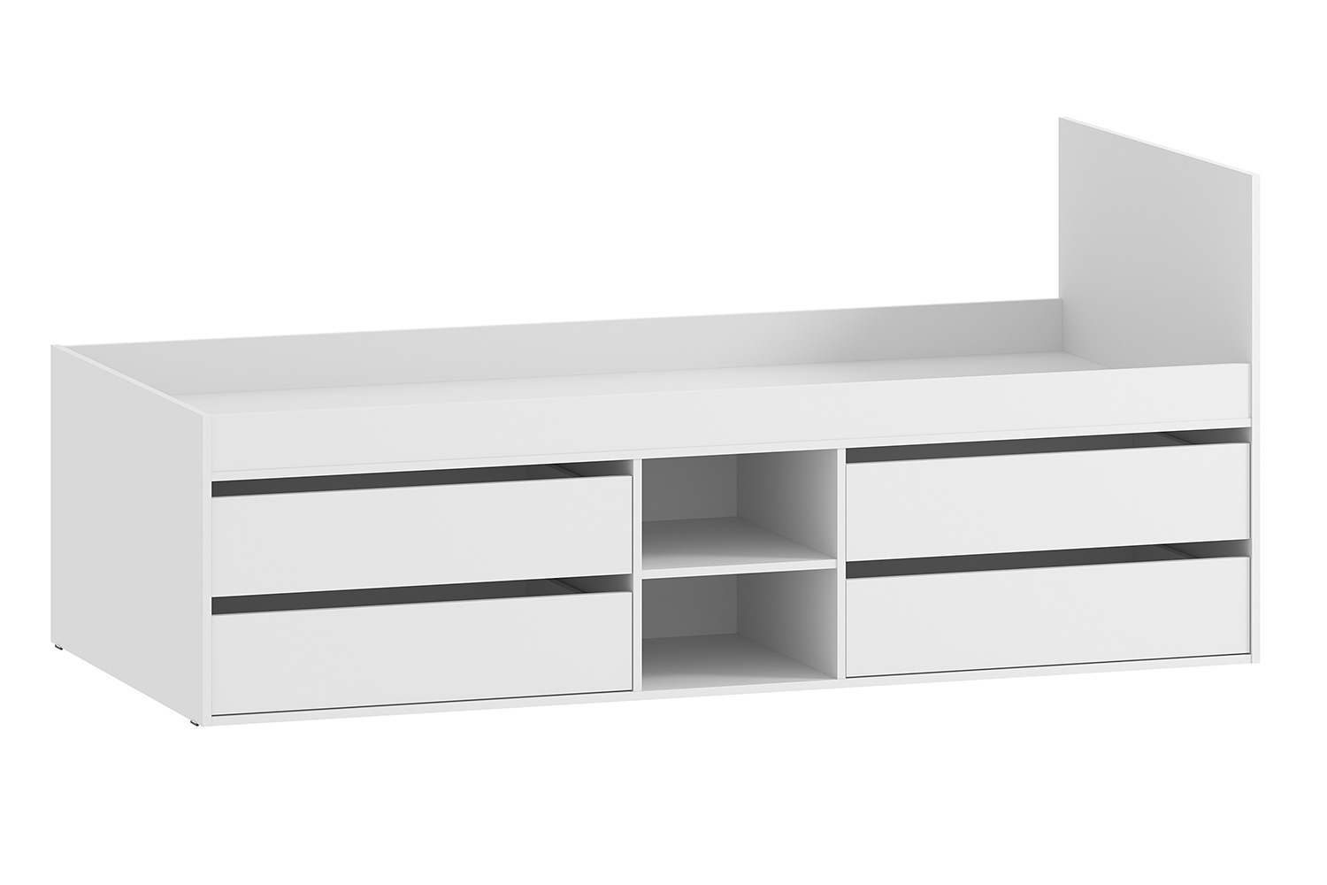 Кровать Джуниор 90х200 см цвет белый фасадный - купить по цене 16 999 руб | арт. 80582228