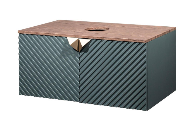 Изображение товара Тумба подвесная RUNO Андорра 85 см с графитовым каркасом