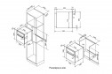 Газовый духовой шкаф KORTING OGG 541 59.5х59.6х58.6 см