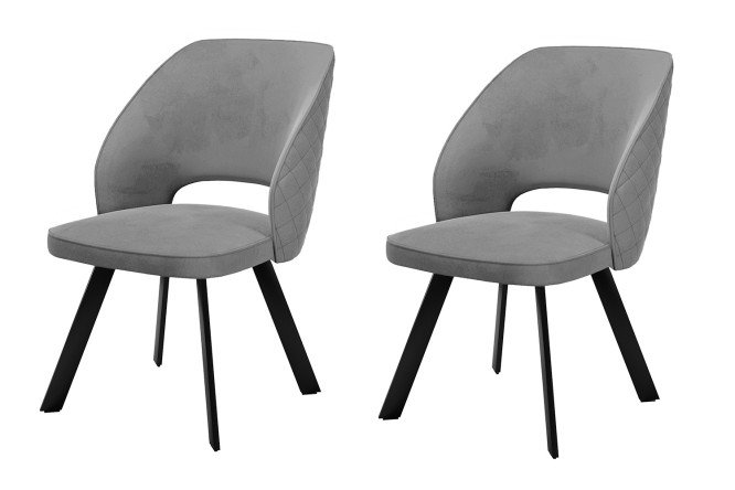 Изображение товара Комплект поворотных стульев DIKLINE 274 с велюровой обивкой