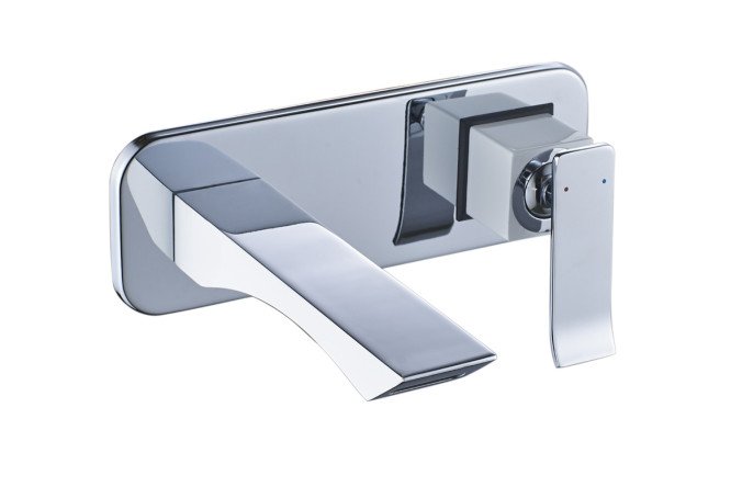 Изображение товара Смеситель для раковины LEMARK Contest LM5826CW хром и белый рычажный