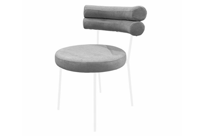 Изображение товара Стул Malta уютный и прочный из велюра и металла 57х75х58 см