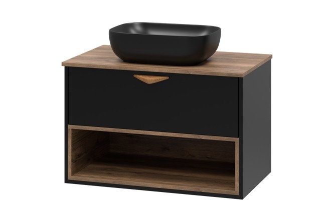 Изображение товара Тумба подвесная Bergen 80 см с доводчиком и скрытым монтажом