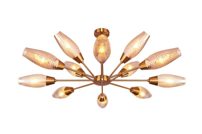 Изображение товара Потолочный светильник EUROSVET Thalia 60140/12 36 кв.м, E14, размеры 98x55x98 см