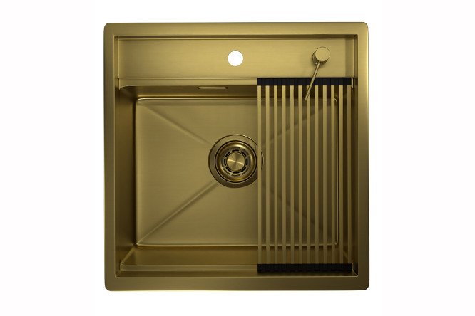 Изображение товара Врезная кухонная мойка GRANULA KS-5051 из нержавеющей стали 50x51x24.5 см