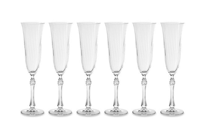 Изображение товара Набор бокалов CRYSTAL BOHEMIA Parus optic 190 мл, Стекло, 6 шт.