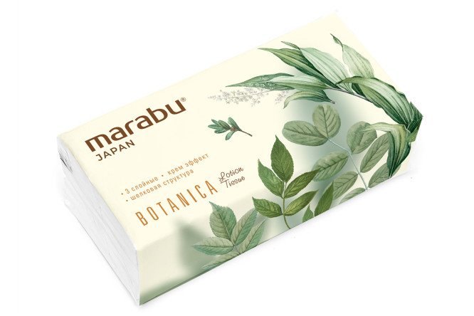 Салфетки бумажные Botanica 120 шт.
