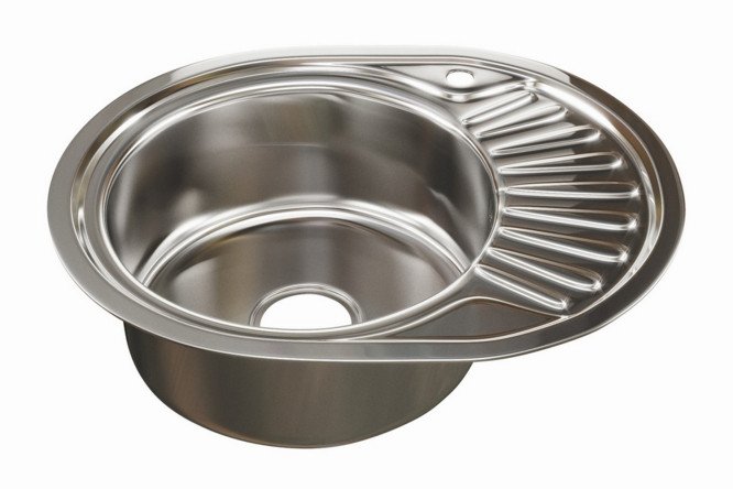 Изображение товара Мойка врезная MIXLINE 528190 с левым выпуском и крылом 57х45х16 см