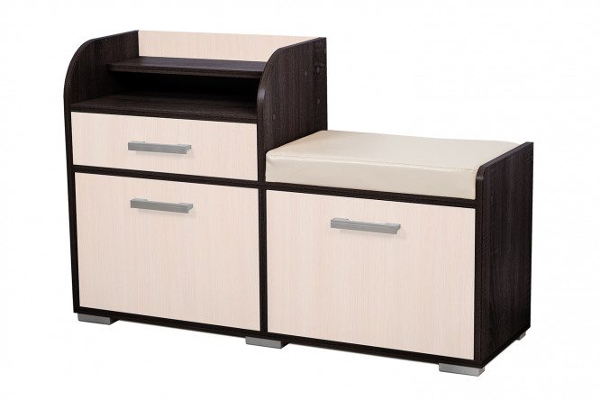 Изображение товара Тумба Виктория 100х64.5 см с венге цаво и дубом молочным