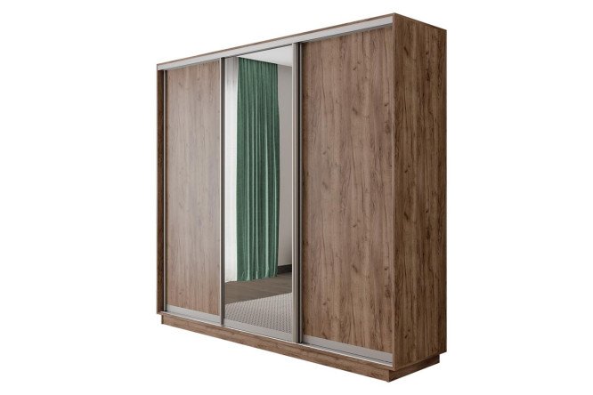 Изображение товара Шкаф-купе 3-дверный Оптима с зеркалом 180х220х60,1 см