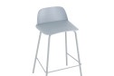 Стул полубарный Stool Group Mist 47х80х47 см, цвет сидушки серо-голубой, ножек серо-голубой