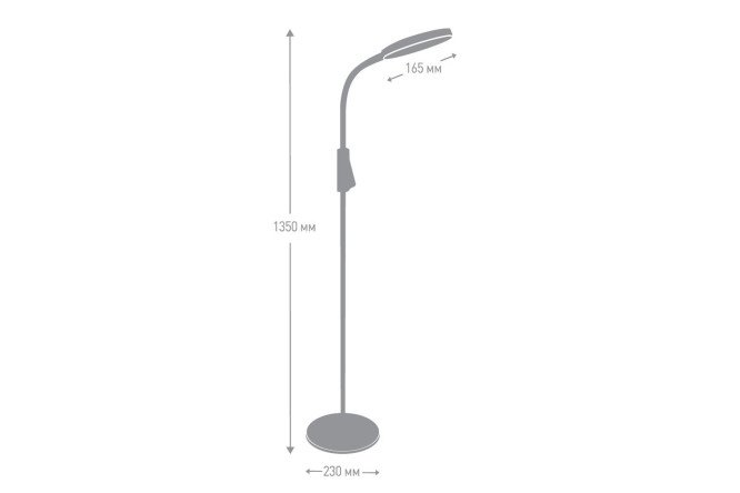 Фото 15 Торшер CAMELION KD-836F 23x135x23 см, LED