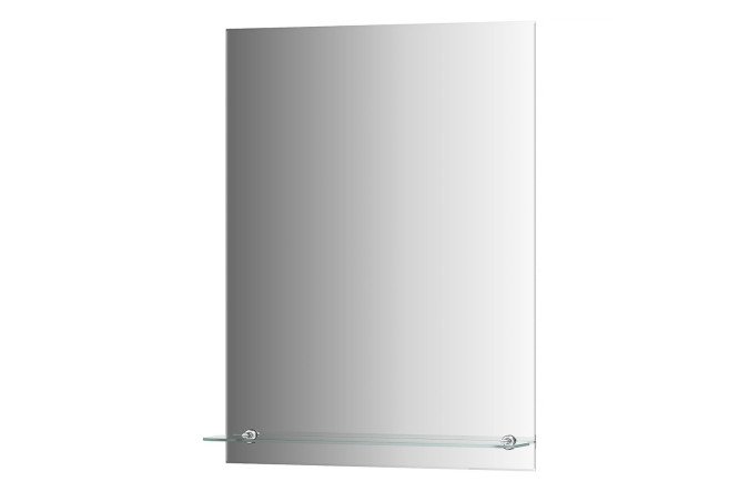 Изображение товара Зеркало настенное с фацетом и полочкой EVOFORM 60х80 см