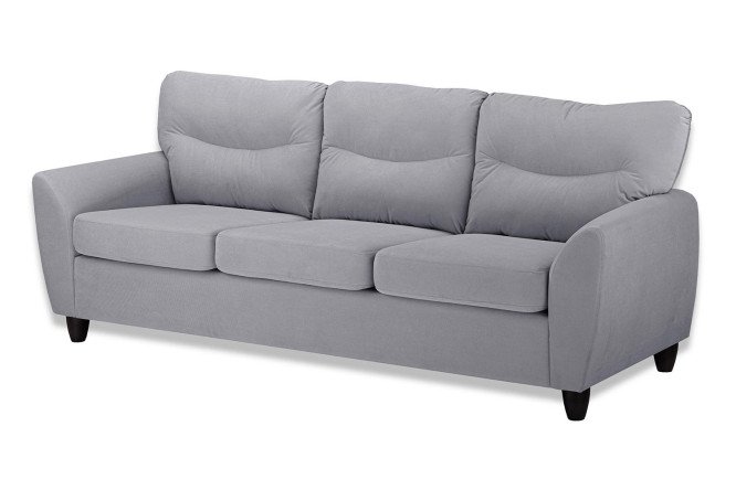 Изображение товара Диван 3-местный Наполи серый с размерами 205х80х80 см