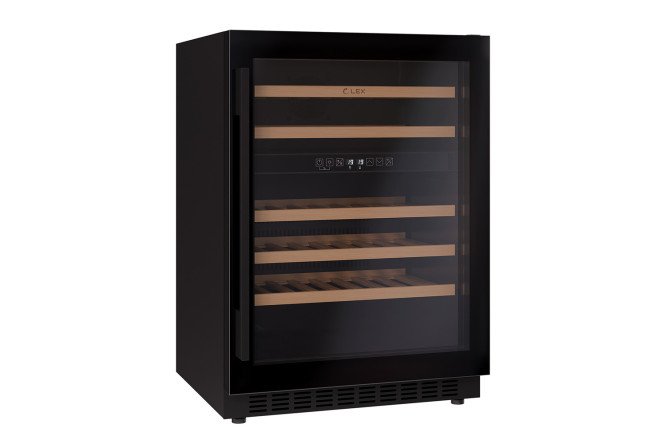 Винный шкаф LEX LWD6046BL dual zone, чёрный цвет чёрный