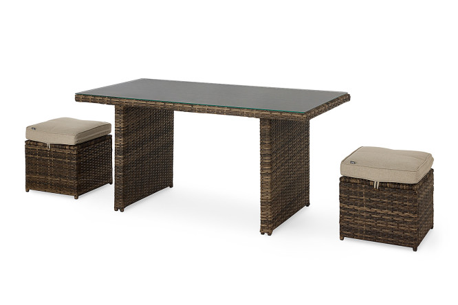 Изображение товара Набор садовой мебели Glendale с пуфами