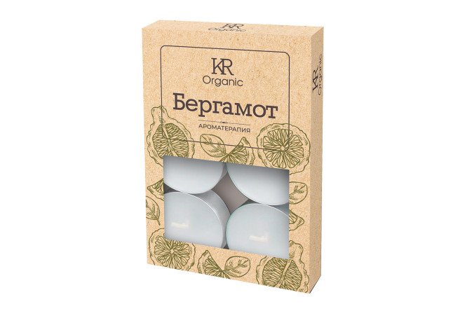 Изображение товара Чайные свечи Organic 6 шт экологичные натуральные для уюта и декора