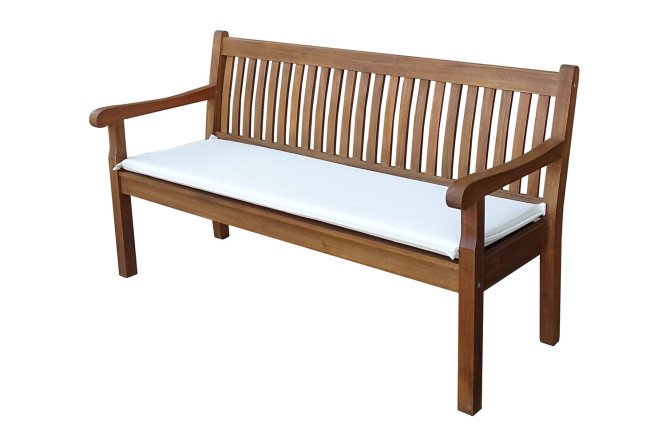 Изображение товара 3-местная скамья Karo из натурального тика слоновая кость