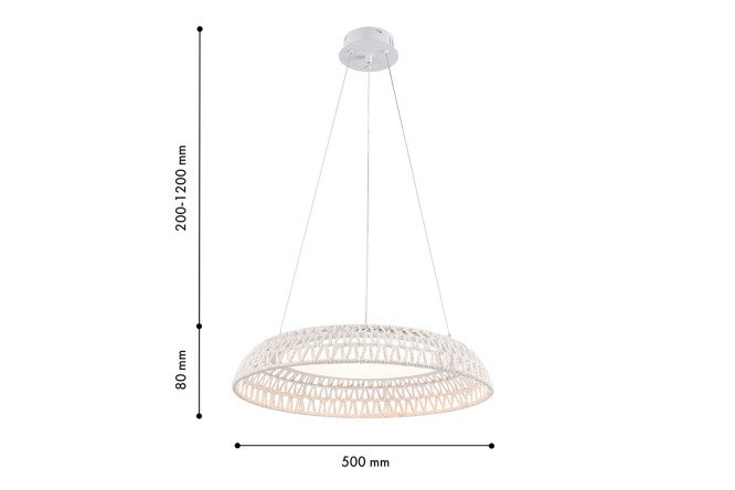 Люстра подвесная FAVOURITE Conrad 5 кв.м., 50х20х50 см, LED