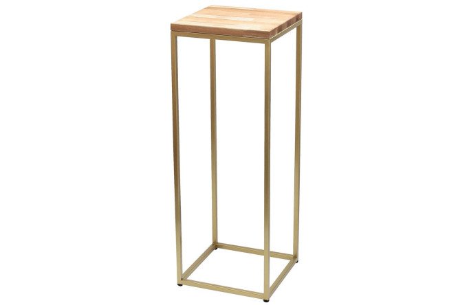 Изображение товара Столик под кашпо Tori 30х82.5х30 см из металла и дуба