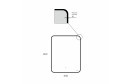 Зеркало с LED-подсветкой BOND Лофт M35ZE-6080 60х80 см