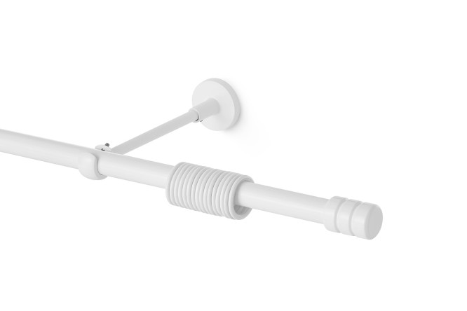 Изображение товара Однорядный металлический карниз УЮТ Ост Цилиндр-2 длиной 245 см белый