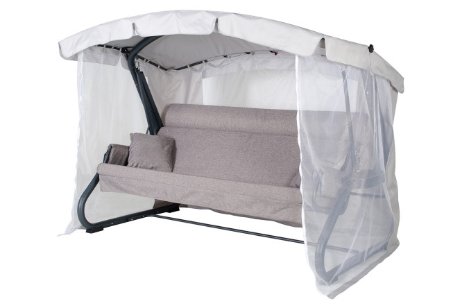 Изображение товара Садовые качели Империя цвет каркаса антрацит, тента серый