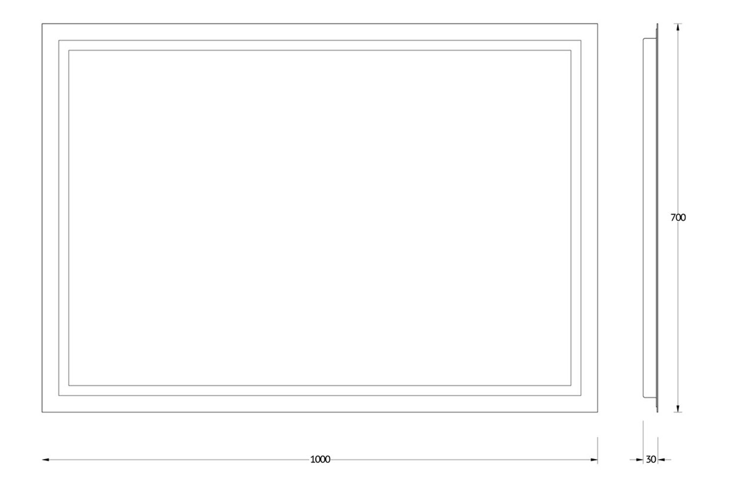 фото Зеркало со встроенным led-светильником ledline by 2137 evoform