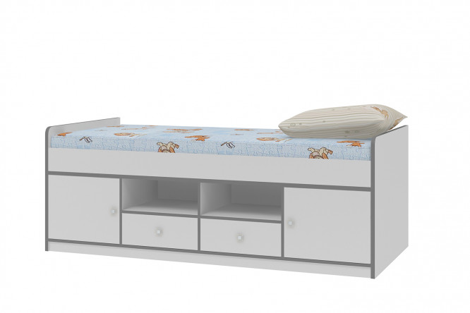 Изображение товара Кровать Сильвер 90х200 см цвет белый