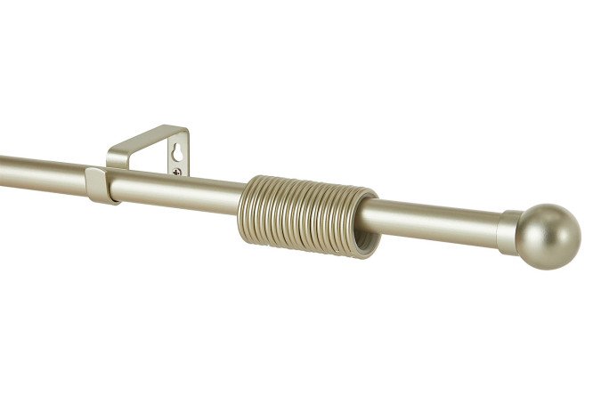 Изображение товара Однорядный карниз MITTE Шар-4 раздвижной 120 см настенный для штор