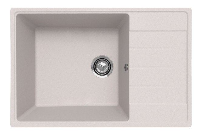 Изображение товара Врезная мойка Prima с крылом 76х50х22 см из кварцевого композита