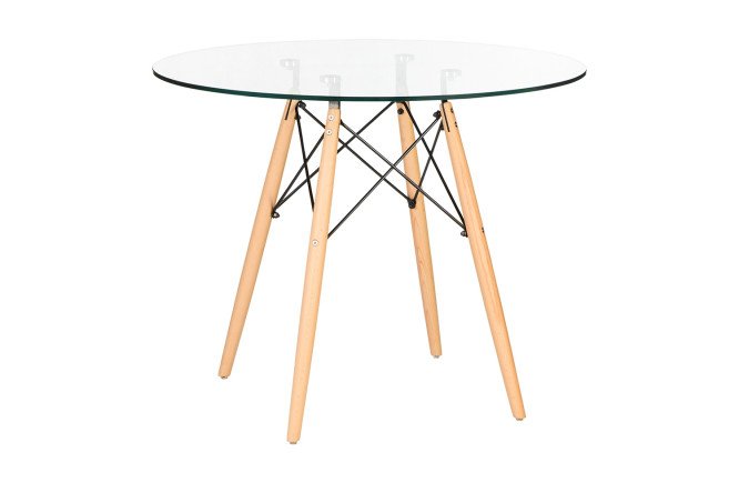 Изображение товара Обеденный стол DOBRIN Chelsea 90 Glass 90х72х90 см стильный и надежный