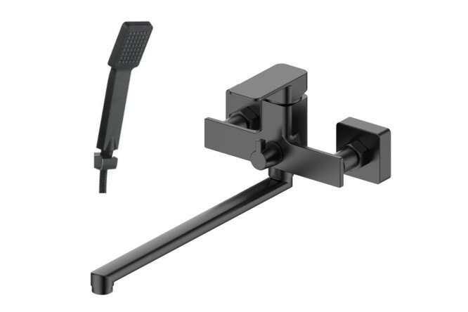Изображение товара Смеситель для ванны ESKO Line Sturdy EL_STR 31 Black с длинным изливом