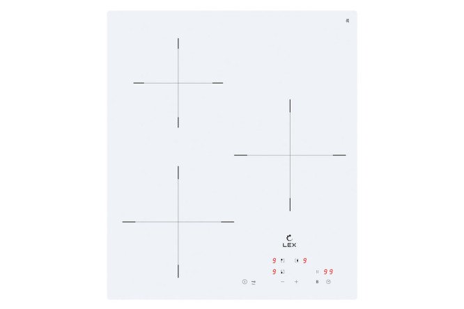 Изображение товара Индукционная варочная панель LEX EVI 430A WH 45 см стеклокерамика 3 зоны