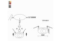 Светильник встраиваемый ST LUCE ST216 2 кв.м, 10x2.3x10 см, GU10