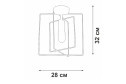 Люстра VITALUCE V3793 3 кв.м., 28x32x23 см, E27