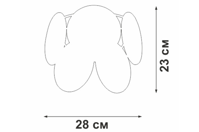 Светильник настенный VITALUCE V5828-8/1A 3 кв.м, E14