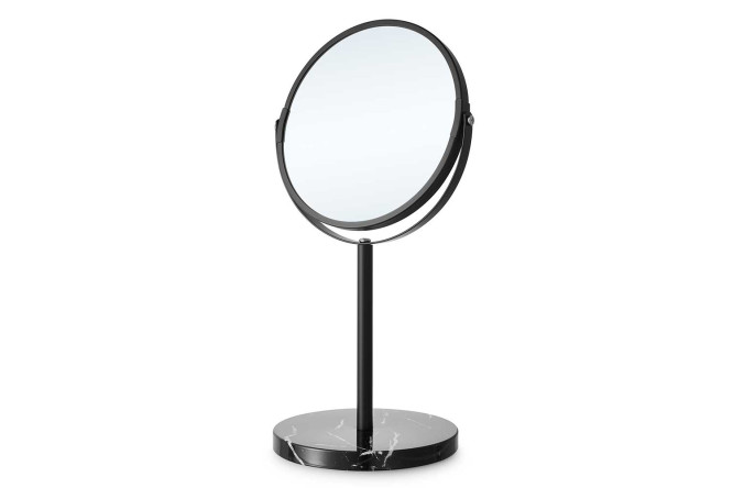Изображение товара Зеркало косметическое BERKRAFT Marble Настольное, 18.5х34х15 см